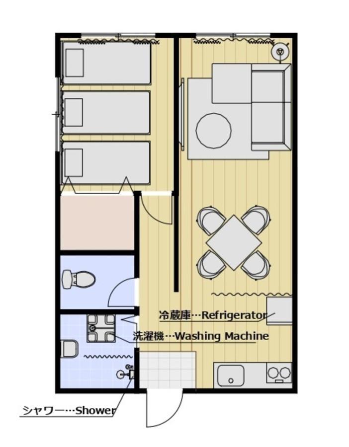 Type C Room 40平米 -ウル エスポワール那覇- Kume Eksteriør billede